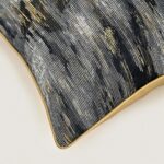 Funda de cojín Jacquard oscura (1)