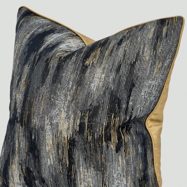 Funda de cojín Jacquard oscura (1)