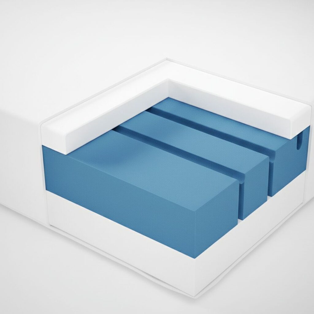 colchón de espuma reversible