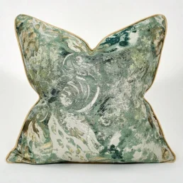 funda cojín verde menta jacquard y dorado (3)